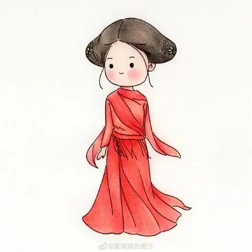 超q萌的古风人物简笔画"独门秘籍",新手很快就能get