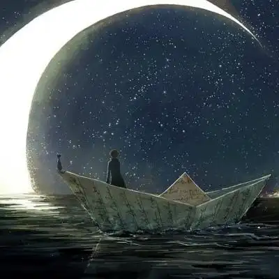 高清唯美有意境的星河漫画头像图片