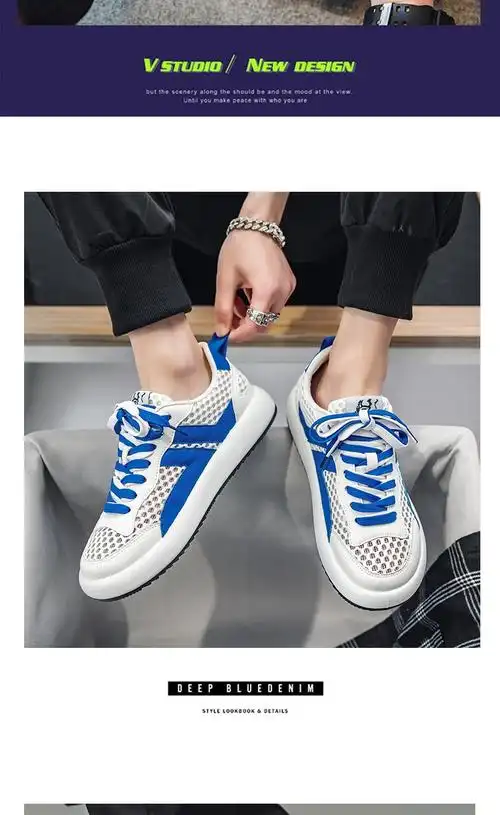 chenlang凉鞋男款夏季户外穿网面透气跑步休闲男士镂空沙滩运动男鞋子