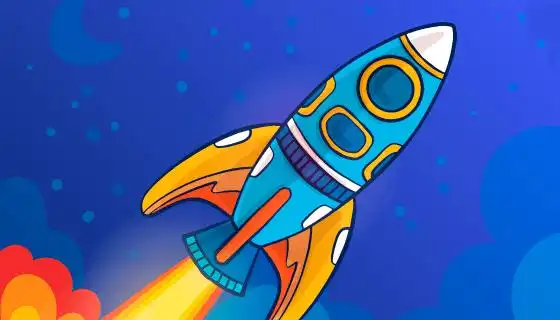 手绘火箭矢量素材epsai