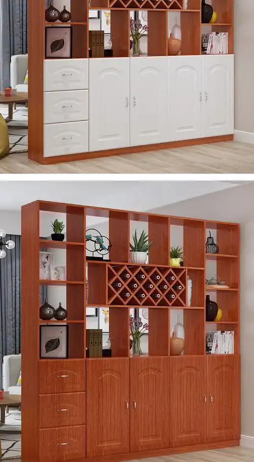 莹莱居 鞋柜加酒柜组合靠墙欧式进门酒柜一体隔断柜餐边客厅玄关柜屏