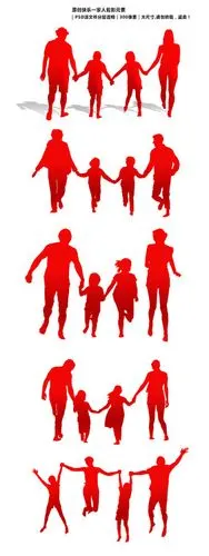 幸福的一家四口图片素材