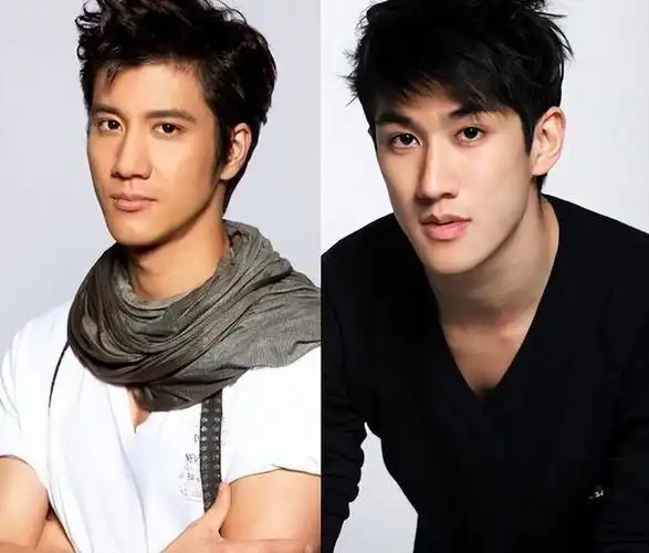 王力宏与李治廷身高对比明显,前者高出后者整整五厘米.