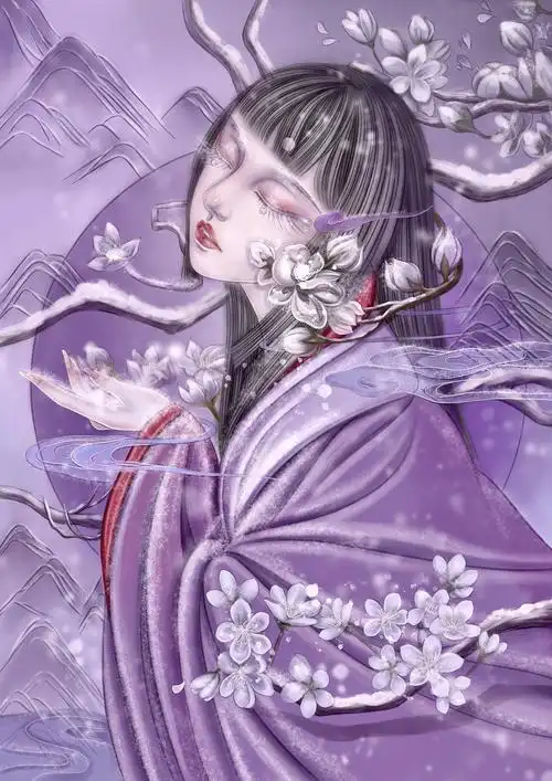 古风插画人物|插画|艺术插画|白子纯 - 原创作品 - 站酷 (zcool)