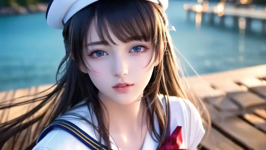 横屏-学妹风 电脑ai绘画图集动漫二次元穿搭手机高清壁纸