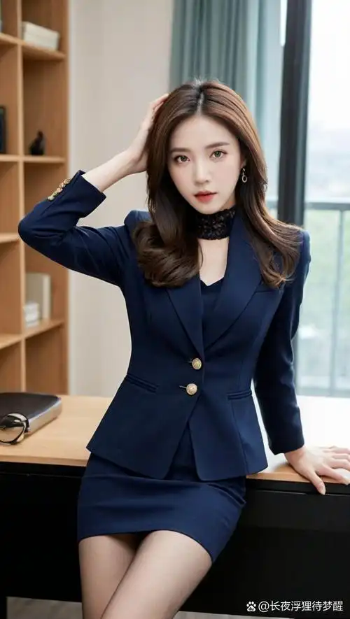 职业女性的优雅魅力,尽在这张职业装照片中展现!