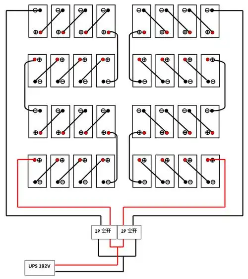 接线图(12v蓄电池)单组36v接线图(12v蓄电池)3,*常见的几组ups蓄电池