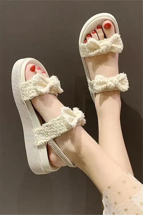 凉鞋女仙女风平底夏季新款韩版小清新露趾舒适平底网红百搭罗马鞋