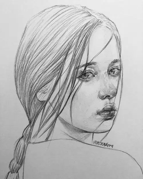 精致的素描头像大全,素描头像临摹图片高清