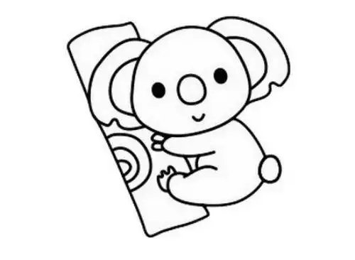 可爱简单考拉简笔画步骤教学呆萌考拉简笔画怎么画