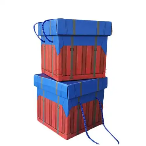 空投箱礼物盒 超大吃鸡绝地求生空投箱零食正方形纸包装盒 空投箱 30*