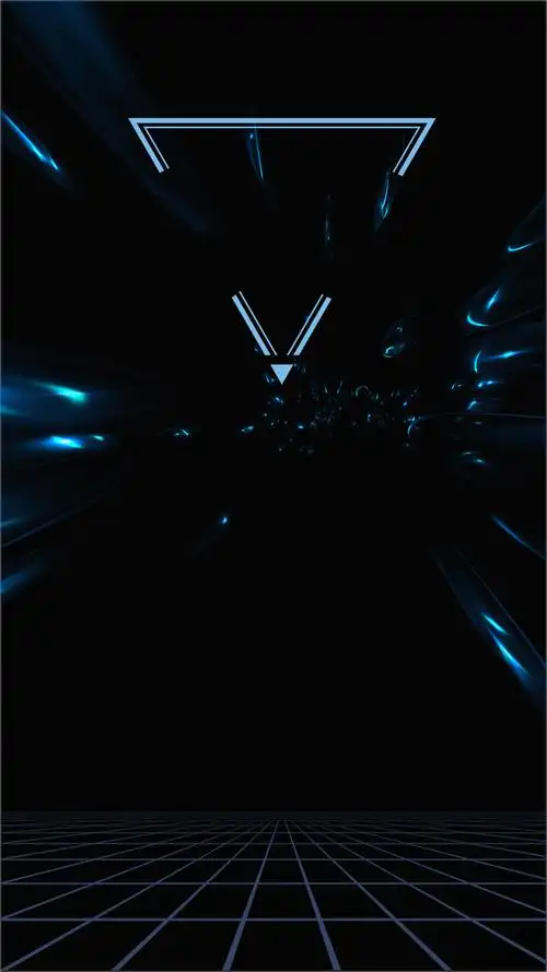 黑色大气科技h5分层背景