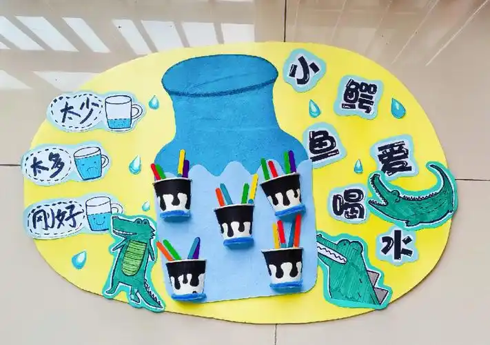 适合小班习惯养成的喝水环创