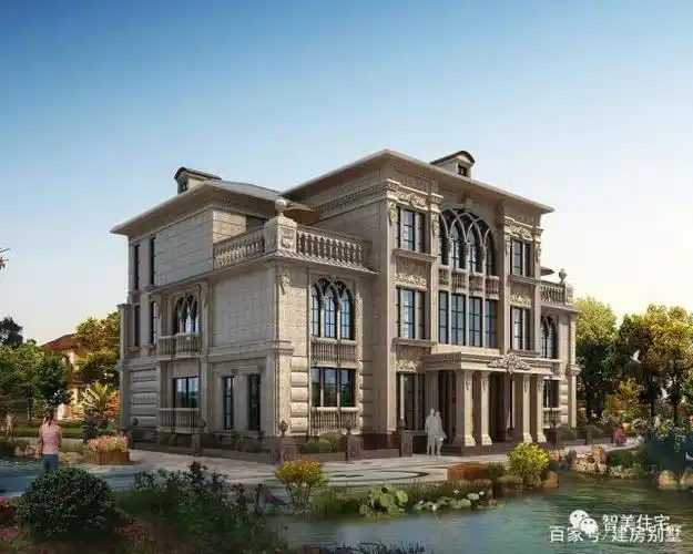 很美的9款别墅效果图第八栋实拍建在福建农村