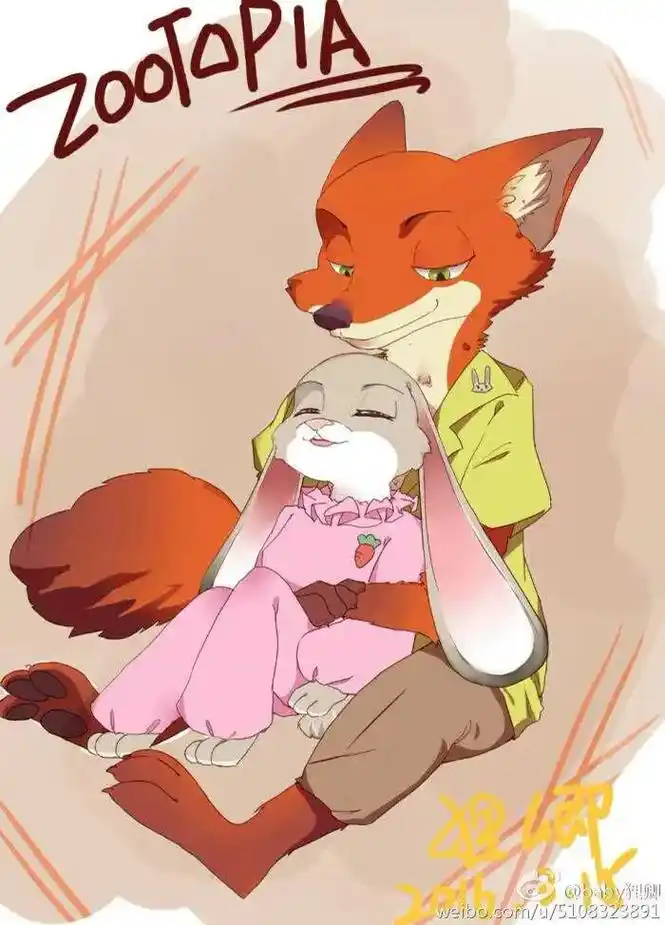 狐狸尼克和兔子朱迪警官的幸福的生活. - 抖音