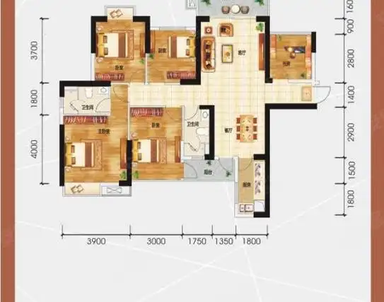 南宁良庆五象大道天誉城天誉半岛5房,封窗精装大五房3000,拎包入住