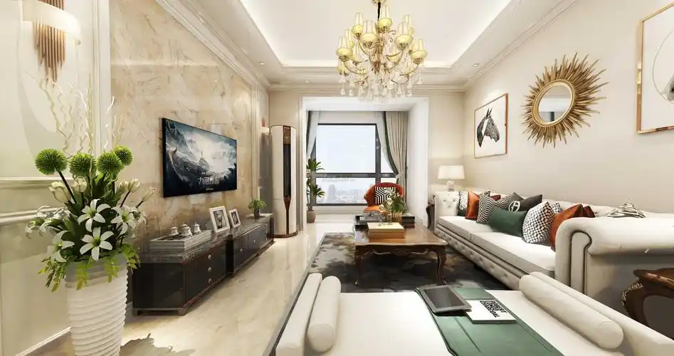 重庆市欧式风格103平米装修效果图案例_重庆金煌装饰装修设计案例