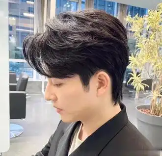 男生定位烫发型图片2