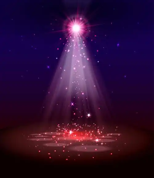 矢量的绿色聚光灯背景图片-舞台上的绿色聚光灯矢量背景素材-高清图片