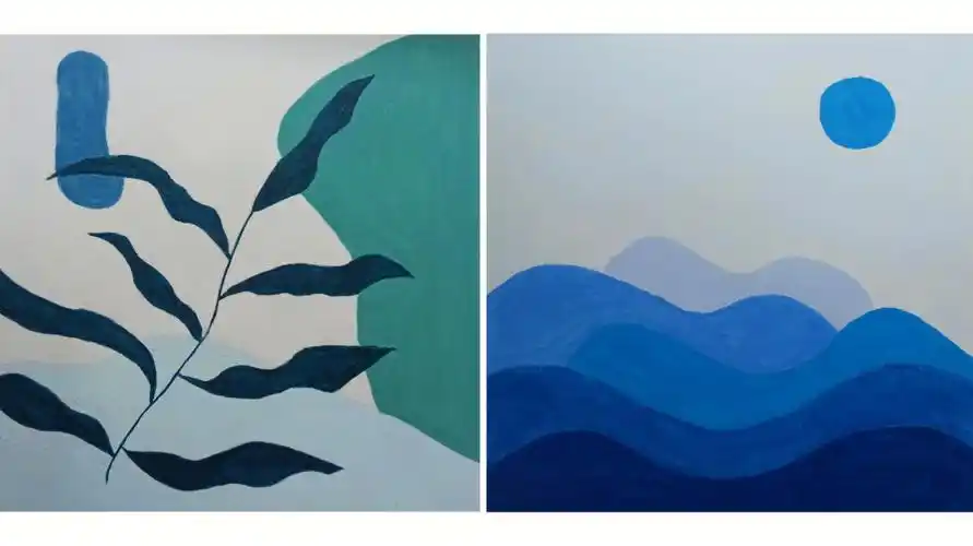 冷色系色彩构成