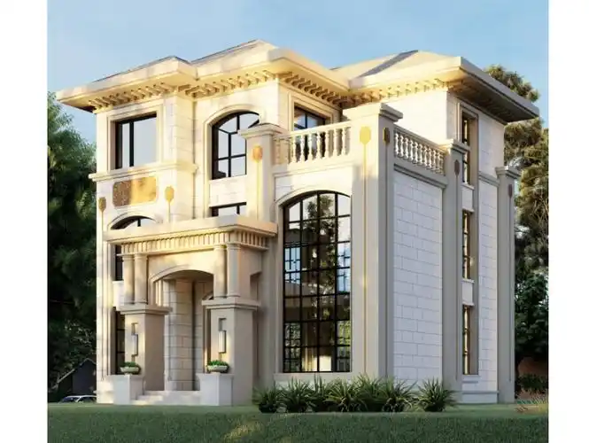 欧式三层别墅设计图"