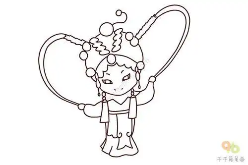 京剧简笔画人物 京剧简笔画人物儿童