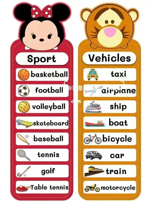 英语启蒙|敲可爱的十四个主题日常英语单词