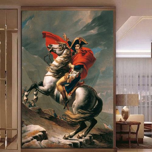拿破仑墙画油画名画骑马像客厅装饰画卧室玄关欧式古典宫廷人物画