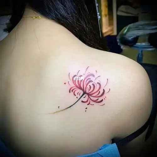 南宁  #南宁纹身  #彼岸花纹身  #小清新纹身 #女生纹身