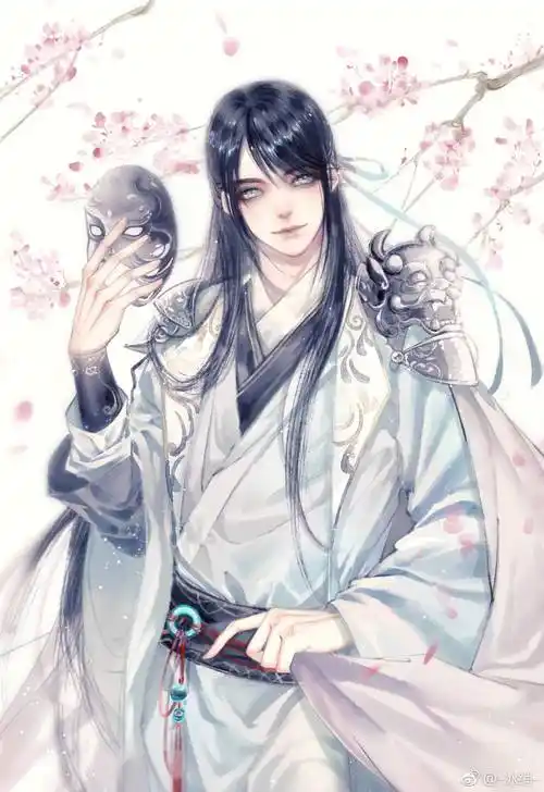 手绘古风温润如玉美男子壁纸,落叶聚还散,寒鸦栖复惊!