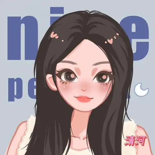 卡通头像清纯小妹