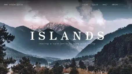 【简约】风景杂志风时尚大片演示模板