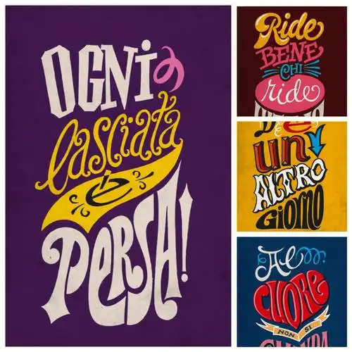 字体分享英文艺术海报欣赏