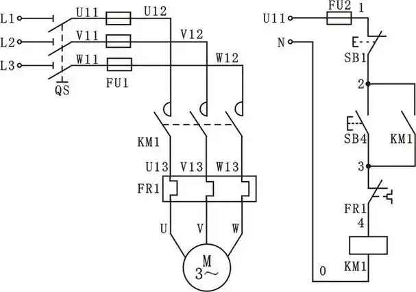 接触器控制380v电机如何接线?经典启保停电路是最优解