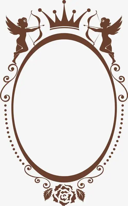 咖啡色皇冠框架