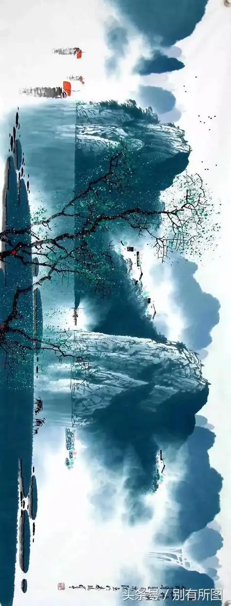 横幅山水画精品山水画横幅图片大全