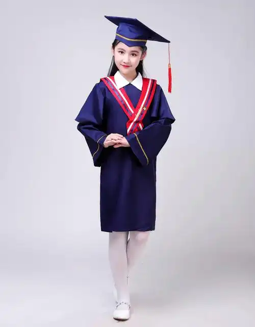 儿童博士服小学生幼儿园博士服学士服演出服博士帽毕业照服装礼服