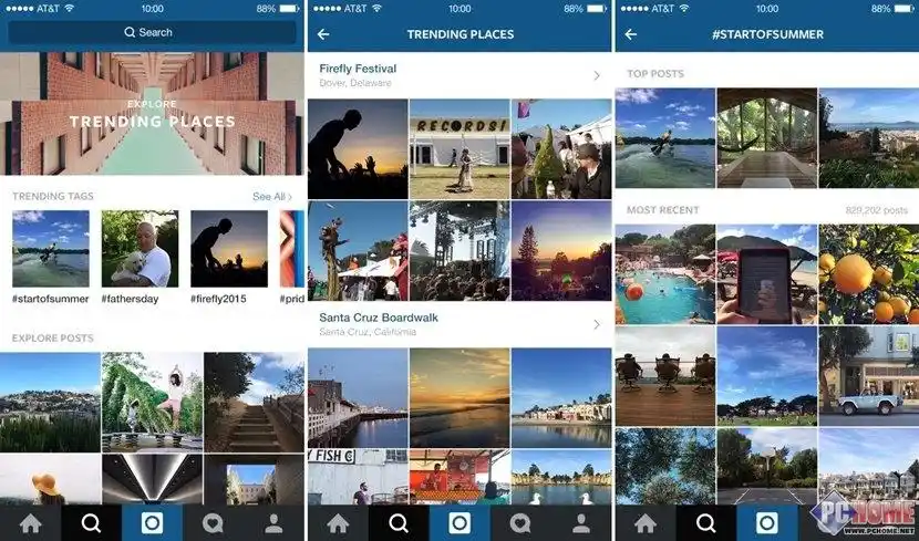 instagram 更新界面