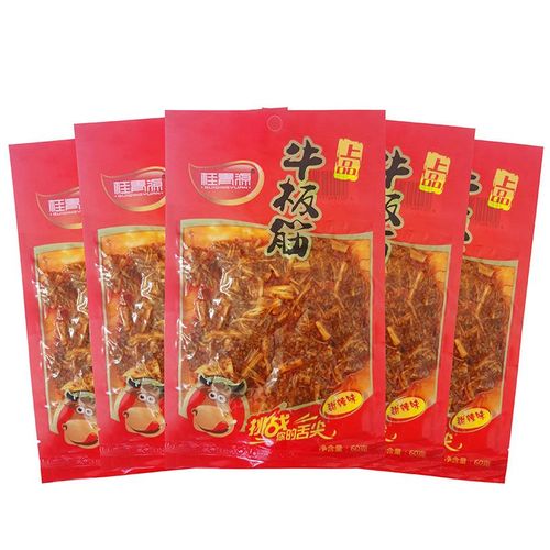 望蓝川桂青源牛板筋60g袋装香辣味甜辣味辣条儿时老式办公室休闲小