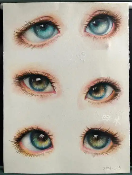 很难不选一个喜欢的眼睛彩铅局部练习