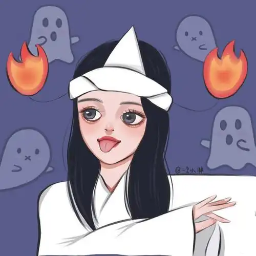 万圣节湘琴可爱鬼手绘头像