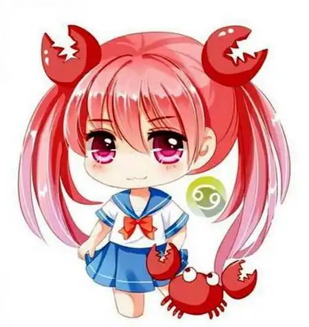 qq头像女生动漫高清巨蟹座