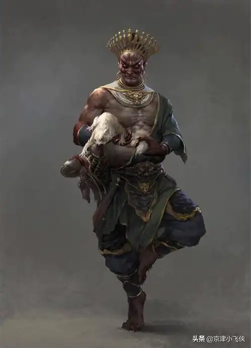 魔家四将大败姜子牙,杨戬来助战,魔礼寿祭起花狐貂,一口将杨戬吞下.