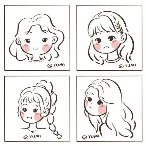 简笔画萌少女 简笔画萌少女动漫