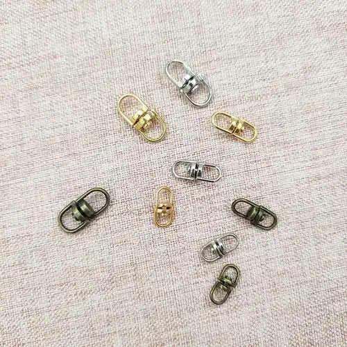 锌合金8字扣金色大八字扣狗扣旋转钥匙链圈白叻连接环diy-阿里巴巴