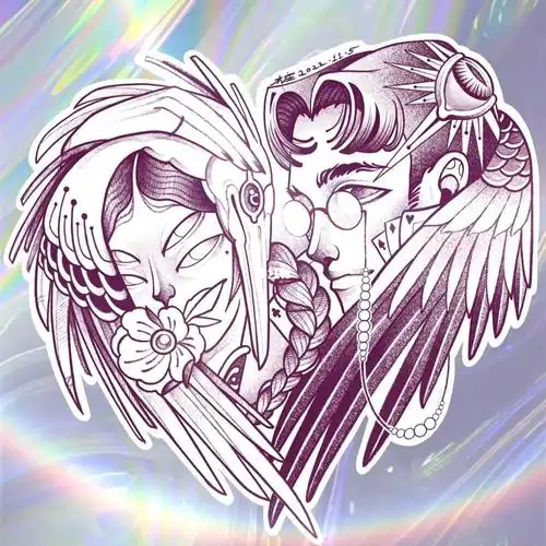 procreate#小红书线上艺术展#纹身手稿  #情侣纹身#我的纹身分享