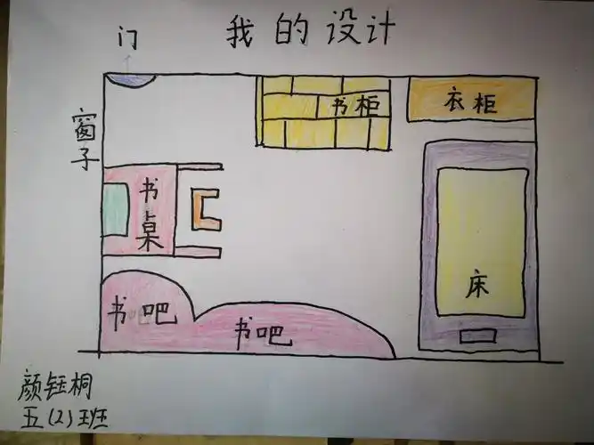 小小设计师~~"我的房间我做主" 五二班 颜钰桐