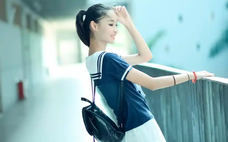 青春校园美女,高清图片,电脑桌面-壁纸族