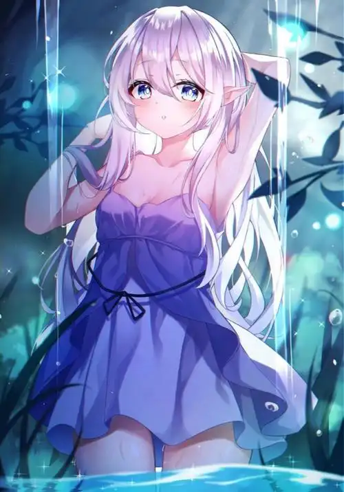 出单:银发蓝眸动漫少女-佩琪头像铺-话本小说网