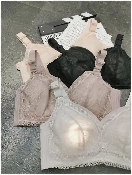 大码女士内衣胸罩大杯胖mm超薄款无钢圈调整型缩胸收副乳大胸显小